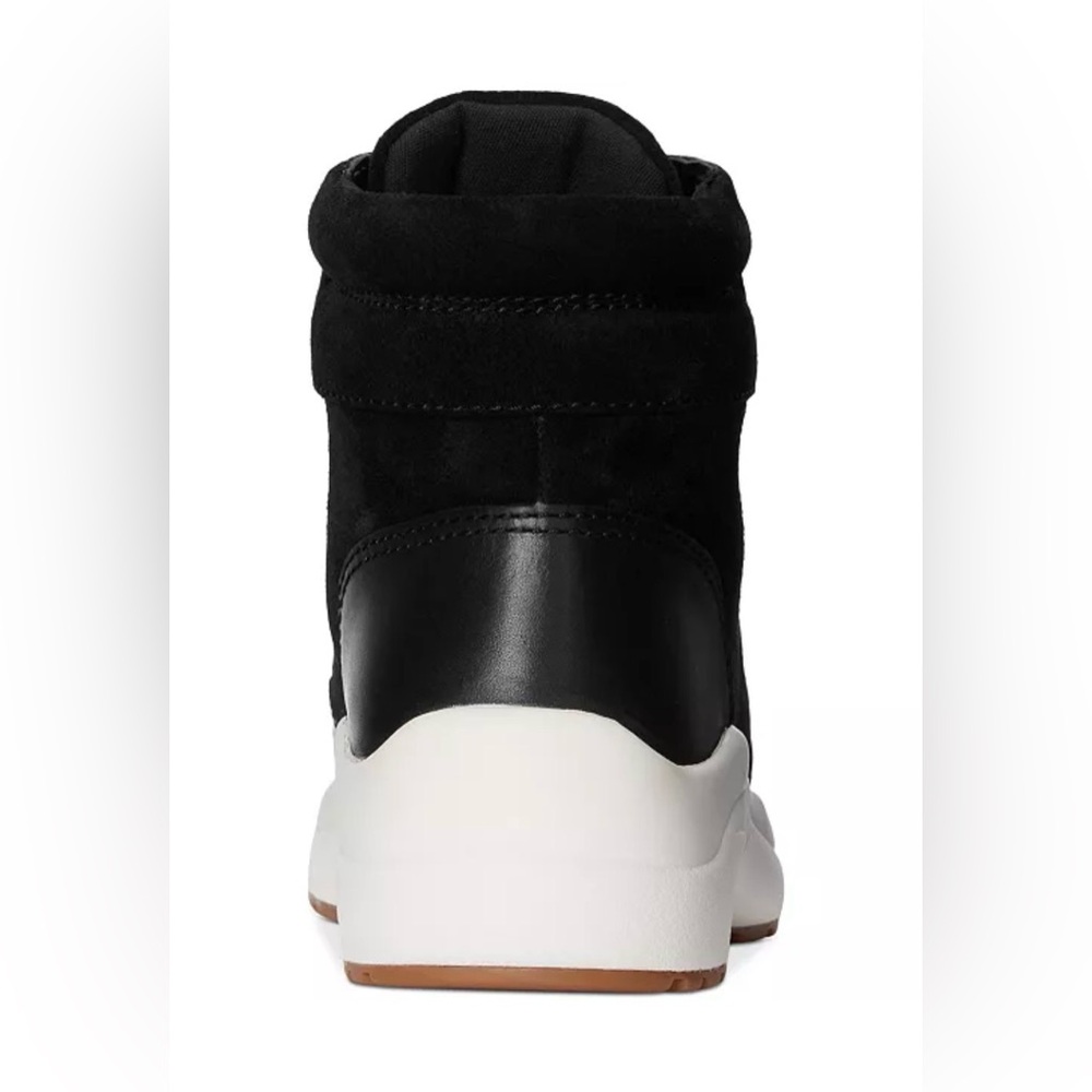 Lauren Ralph Lauren Rylee Black Boots with Red Laces - Picture 4 of 5